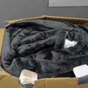 Wearable Heated Blanket with Foot Pocket & Sleeves, Electric Blanket Heated Robe for Women & Men, 5 Heat Settings, 3H Auto-Off, Machine Washable, ETL Certified, Gift-Ready, 50x70 Inches, Grey