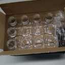 DECADORN 8oz 12pcs Plastic Bottles With Caps - Juicing Bottles For Juicing - MADE IN USA Clear Mini Bottle With Lids - Drink Container - Shatterproof, BPA-Free, Leak proof, Disposable & Recyclable