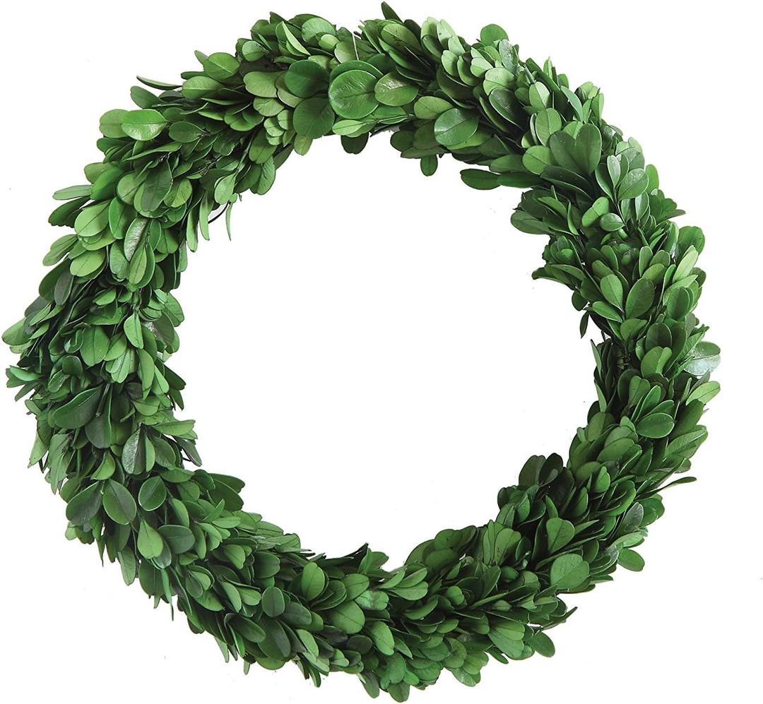 Creative Co-Op Preserved Genuine Boxwood Wreath (9-3/4")
