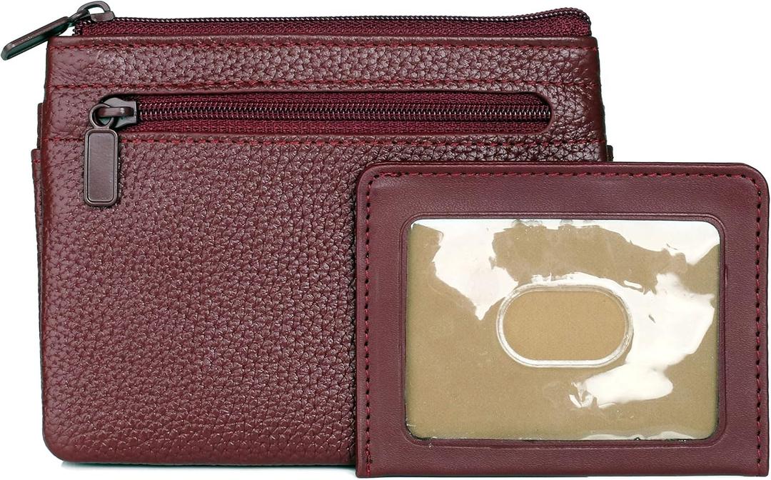 Julia Buxton Hudson Pik-Me-Up Large ID Coin/Card Case Red