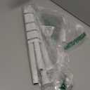 White Tension Curtain Rod for Windows 28 to 48 inch, Adjustable Expandable Pressure Spring Curtain Rod No Drilling, 7/8" Curtain Rod for Bedroom Doorway Closet Door