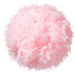 Waneway 15.7 inches Feather Lamp Shade for Ceiling Pendant Light, Lampshade for Table Lamp and Floor Lamp for Living Room, Bedroom, Wedding or Party Decoration, Pink