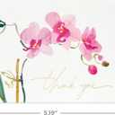 Hallmark Pink Orchid Thank You Notes (20 Blank Cards with Envelopes) for Bridal Shower, Baby Shower, Wedding, Birthday
