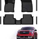 Mabett Floor Mats with Door Sill Protectors for Ford Maverick Gasoline Accessories 2025 2024 2023 2022, All-Weather TPE Liner Mat Custom Fit Maverick Gasoline Model(NOT fit Hybrid)