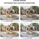 8x10 Area Rugs for Living Room - Washable Rug Vintage Distress Boho Medallion Rugs for Bedroom, Soft Non-Slip Backing Low Pile Carpet for Dining Room Office Nursery Home, Blue Beige Orange