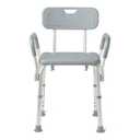 Medline Shower Chair with Back and Padded Armrests