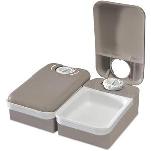 PetSafe PFD11-13706 Automatic 2 Meal Cat and Dog Feeder - Cat and Dog Food Dispenser - Battery Powered, White