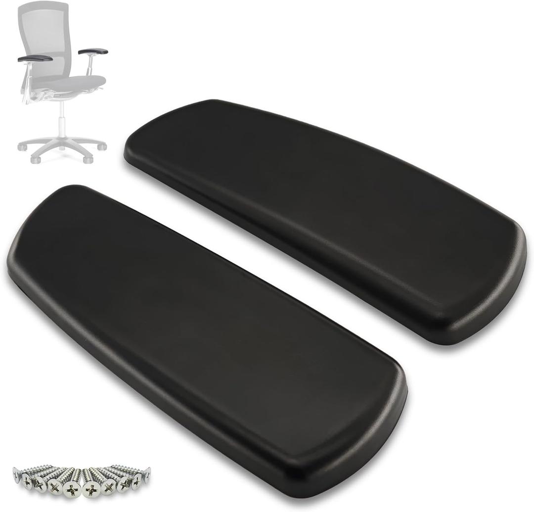 Office Chair Arm Pads for Knoll Life  High-Performance Replacement Arm Rests & Office Chair Parts, Includes New Screws