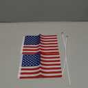 2 Pcs Small American Flags  5.5 x 8.3 Inch Hand Held Mini Flags for Independence Day Lawn Memorial Day Parades