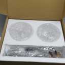 Glass Battery Operated Wall Sconces Set of 2, Rechargeable Wall Lamp with Remote, 12 Colors Dimmable Wireless Sconces Wall Decor Set of 2 with Timer for Bedroom Living Room (Black, 2 Pack)