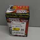 Ontel Handy Heater Turbo Wall Outlet Plug In Heater  Portable Indoor Ceramic Space Heater w/Adjustable Thermostat, 12-Hour Timer, Auto Shut Off, Quiet  Plug In Wall for Office, Bedroom, Camping