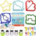 Sandwich Cutters for Kids, 20-Piece Set, 5 Kid Sandwich Cutters Shapes, 5 Vegetable Cutters Shapes, 10 Bento Deco