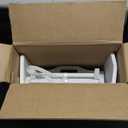 Lavish Home Folding TV Tray Table - Contemporary Side Table with Removable Tray Top for Food Serving, Meals, or Decor in Living Room, Bedroom, or Home Office (Single, White)