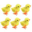 GlyinnHe 6pack Jumping Chick Wind Up Toys Easter Plush Wind Up Toys for Kids Toddlers Adult Easter Egg Hunt Basket Stocking Stuffers Party Favors Goody Bag Fillers Gifts