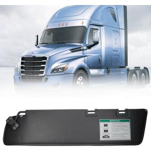 Dasbecan Left Driver Side Sun Visor Shade Assembly w/o Wire or Mirror Compatible with Freightliner Cascadia 2007-2017 (After June 2007) Replace# 924-8005