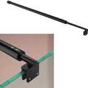 Stainless Steel Frameless Shower Door Support Bar, 27.6'' to 47.2'', Fits 5/16" to 3/8" Glass