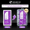4 x Gelike EC 240PCS Soft Gel Nail Tips Kit - Clear Cover Full Nail Extensions - Medium Almond Pre-Shaped Acrylic False Gelly Nail Tips 10 Sizes for DIY Salon Gift Nail Extensions