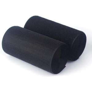 Sew on Hook and Loop Style,Non-Adhesive Nylon Strips Fabric,5 Inches Width 1.5 Yards Length,Black (5in x 1.5yd)