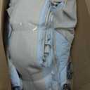 Blackout 70 Inch Extra Wide Floor to Length Curtains 108 Inches Long for Living Room, Memory Shape Pinch Pleat Natural Color 2 Layer Linen Blend Thermal Modern Curtain 9 FT Length Tall Drapes 2 Panels