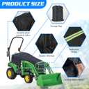 Tractor Cover Waterproof Heavy Duty Tractor Cover 420D Oxford Tractors Seat Covers Tractors Cowling Covers Accessories Compatible with John Deere Kubota Mahindra Bobcat (Blcak, Small)