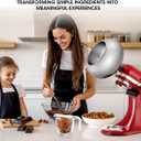 Aieve Snack Coater Compatible with KitchenAid Tilt-Head Stand Mixer, Chocolate Coating Attachment for Freeze-Dried Strawberries,Almonds,Pistachios & Nuts, Home & Commercial Use,Gift for Mother's Day