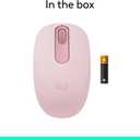 Logitech M196 Bluetooth Wireless Mouse, Compact and Portable Mouse for Laptops, Tablets and More, 12-Month Battery, Smooth Tracking, Compatible with PC and Mac, Windows and macOS - Rose