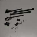 Two Side Support Bars for Rear Bike Rack, Adjustable Length, Includes Two Screws, Four Rubber Pads