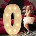 Giant Marquee Numbers for 30th 40th 50th 60th Birthday Decoration, Light Up Numbers for Anniversary Party, Pre-Cut Foamboard Mosaic