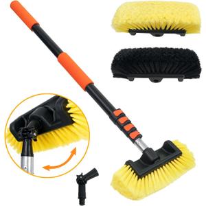 12FT Car Wash Brush with Long Handle Telescoping Extension Pole