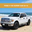 in-Channel Rain Guards Window Visors for 2004-2014 Ford F-150 | Super/Extended Cab, Window Deflectors, Vent Visor, Sun Shade, Truck Accessories, Dark Smoke, Driver Passengers Side