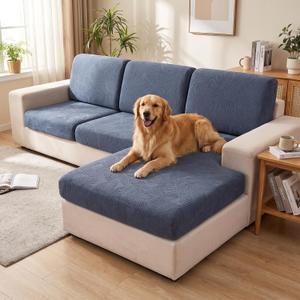 Modular Sofa Cover Sectional Couch Slipcovers for Dogs Pet Friendly | High Elastic Jacquard Cushion Protector, Machine Washable Living Room Furniture Cover (Sofa Backrest 1-Piece)