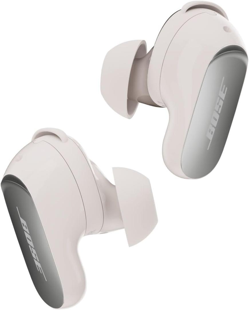 Bose QuietComfort Ultra Earbuds (2nd Gen) - Wireless Noise Cancelling Earbuds with Mic, Immersive Audio, USB-C Charging, Up to 6 Hours Battery, IPX4 Rating, White Smoke
