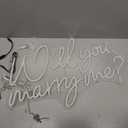 SYLHOME Large Will You Marry Me ? Led Neon Light Sign 23.6 inches Hanging Proposal Wedding Party Wall Sign Decor Engagement Valentines Day For Girlfriend Bridal Shower 12V 23.6"X14.2"