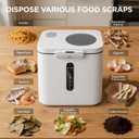 4L Electric Composter with Visable Window, Kitchen Intelligent Compost Bin