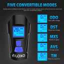 VLOXO Bike Speedometer with Bike Light Set, IPX7 Waterproof Bicycle Computer with Horn LED Front & Tail Light, USB Rechargeable (blue)