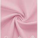 ZESICA Women's Long Sleeve Midi Dresses 2026 Fall Square Neck Swing A Line Wedding Guest Evening Prom Dress (Pink, S)