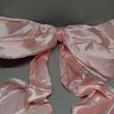 Large Pink Bow for Coquette Room Decor, 40x24 In Satin Ribbon Tie Coquette Birthday Decorations, Giant Pastel Pink Hanging Wall Decor for Ballerina Girl Just Want to Be One (Internal Stability Layer)