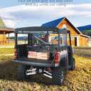 KEMIMOTO UTV Soft Cargo Camper Bed Cover Rack Compatible with Polaris Ranger 1000 / XP 1000 / Crew XP 1000/570 Full-Size 2013-2026 Rear Camper Top Canvas Accessories