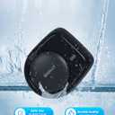 Cordless Rechargeable Ultrasonic Retainer Cleaner, 50kHz Portable Sonic Cleaner for Mouth Guard and Denture, Ultra-Thin Night Guard Aligner Cleaner with 6pcs Tablets, Glossy Black