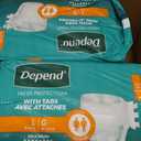 Depend Adult Diapers with Tabs, Unisex, Large (35-49" Waist), 48 Count