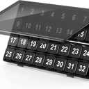 Monthly Pill Organizer Once a Day - 30 Day Pill Organizer Box - Easy to Open - Large Compartments Portable Case for Travel, Month Pill Cases Medicine Organizer for Vitamin (Black-32 Compartments)