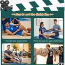 Trideer Stretching Strap for Physical Therapy, Non-Elastic Yoga Strap with 10 Loops, Durable Nylon Stretch Bands for Exercise, Pilates, Gymnastics, Leg Stretcher with Guidance