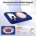 for iPhone 17 Pro Case, Compatible with MagSafe, Screen Protector +[Integrated Silicone Camera Control Button], Shockproof Protective Magnetic Case for iPhone 17 Pro 6.3", Cobalt Blue