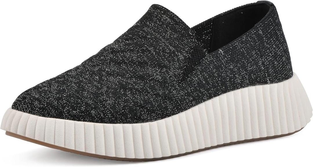 WHITE MOUNTAIN Unisex-Child Dipody Sneaker (5 Big Kid, Black/Pewter/Fabric)