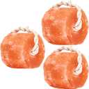 Himalayan Pink Salt Lick Pack of 3 (6lbs Each Block)- Mineral Salt Block on Rope 100% Organic Pink Salt Block for Horses Deer and Live Stock. Deer Attractant for Deer Hunting