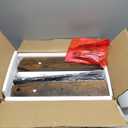 Blanket Ladder for Living Room, Decorative Quilt Rack with 4 Removable Hooks, 5-Tier Farmhouse Ladder Holder Shelf Organizer for Bedroom, Rustic Brown and Black 02101BBR