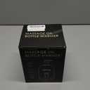 Massage Oil Warmer Bottle Professional Electric Lotion Digital Heater for SPA, Automatic Oil Warmer Heated Oil Lotion Cream for Salon, Barber Shops, Home, with Two Oil Bottle Dispenser (Black)