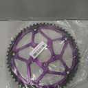 58 Tooth Sprocket Steel-Reinforced Frame 7075 Aluminum with Chains Links, CNC 58T Chain Sprocket 7075 Aluminum Compatible with Segway X160 X260 Sur Ron Light Bee X, Purple