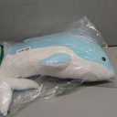 Somao Dolphin Stuffed Animals Plush Pillow Super Soft Sea Animal Plush Toys Dolls for Boys Girls Sleeping Cushion Gift (70cm/27.55in, Blue)