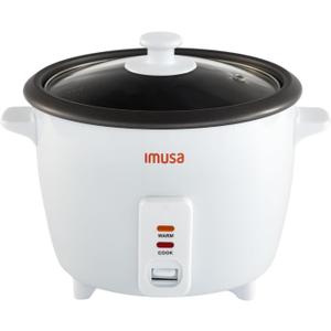 IMUSA 10cup Electric Ceramic Rice Cooker, White